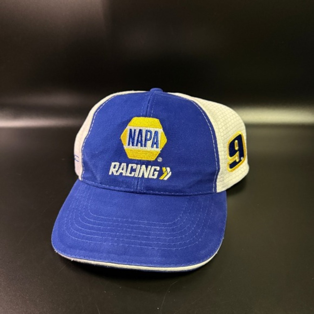 NAPA Racing Chase Elliott #9 Blue White Polyester Mesh Adjustable Hat‎ Mens OSFM